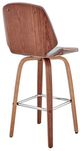Armen Living Arabela Gray 26" Swivel Bar Stool-4