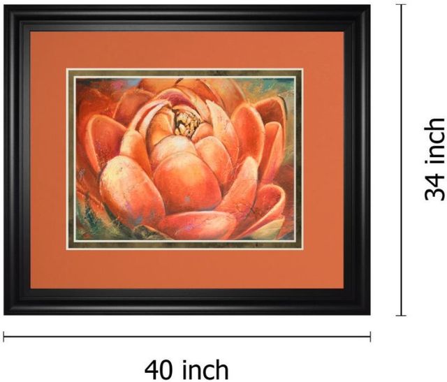 Classy Living Patricia Pinto Red Lotus Il 34" Wall Art-2