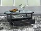 Signature Design by Ashley® Winbardi Glass Top Coffee Table with Black Base-5
