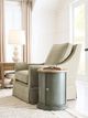 American Drew® Chastain Woodfield Brown Round Accent Table with Green Base-1