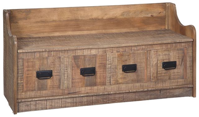 Signature Design by Ashley® Garrettville Brown Storage Bench-0