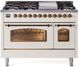 Ilve® Nostalgie II Series 48" Antique White Pro Style Dual Fuel Range-2