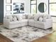 Signature Design by Ashley® Cuddle Plush 5-Piece Arctic Curved Sectional-1