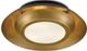 Currey & Company Metaphor Antique Brass/Black Flush Mount Lighting-1