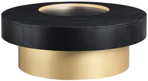 Meridian Furniture Makai Black/Brass Coffee Table-2