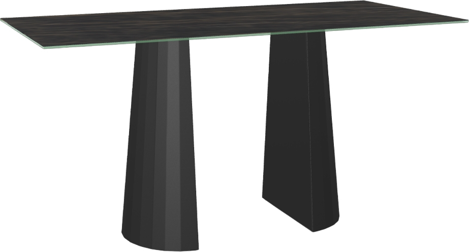 Amisco Customizable Gemma Italian Porcelain 84" Bar Height Table