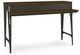 Amisco Customizable Elwood Walnut Veneer Console Table with Metal Hanger Base-0