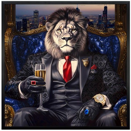 Classy Living Untamed Strictly Business Wall Art-0