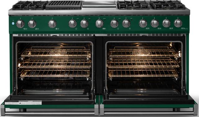 Viking® 5 Series 60" Ivy Pro Style Dual Fuel (NG) Range with Polished Chrome Trim-1