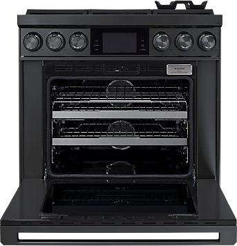 Dacor® 36" Graphite Stainless Pro Style Dual Fuel Range-1