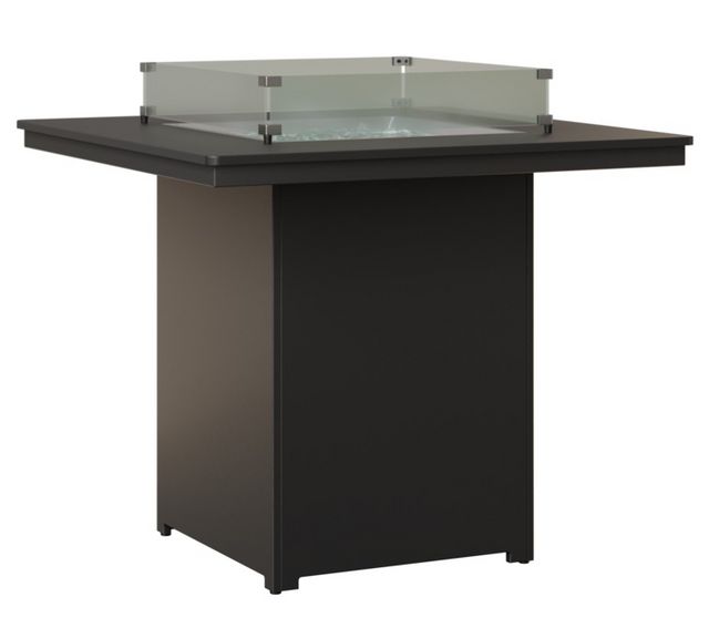 Numa Outdoor 47" Bar Height Fire Table - Matte Black