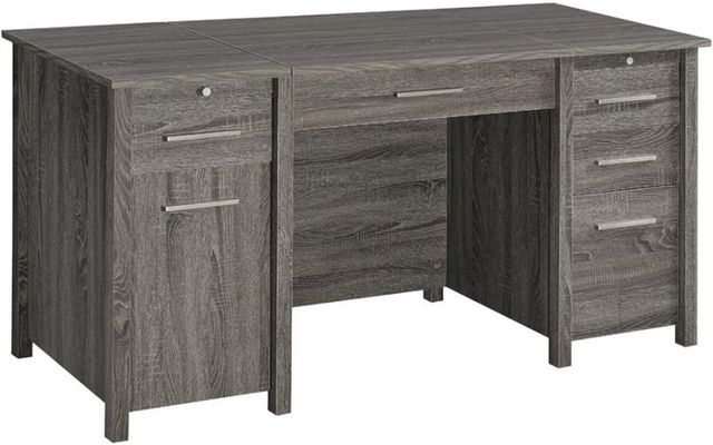 Coaster® Dylan Weathered Grey Lift Top Office Desk-0