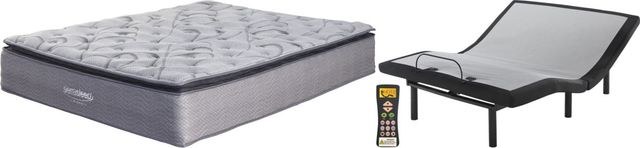 Sierra Sleep® by Ashley® Curacao 2-Piece Innerspring and Best Adjustable Base Queen Mattress Set-0