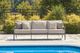 Signature Design by Ashley® Ocean Beach Beige/Gray Aluminum/Fabric Outdoor Sofa-1