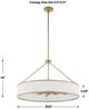 Uttermost® Algiers Gold/White 8-Light Pendant-2
