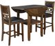 American Wholesale Furniture Gia 3-Piece Brown Counter Height Table Set-0
