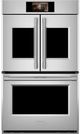 Monogram® Statement 30" Stainless Steel Double Electric Wall Oven with French Doors-2