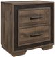 Homelegance® Ellendale Rustic Dark Ebony/Mahogany Nightstand-0