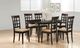 Coaster® Gabriel 5 Piece Cappuccino Oval Dining Table Set-0