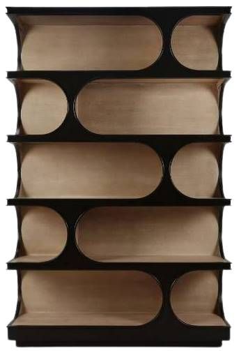 Bramble Customizable Vannes Crescent Bookcase-1