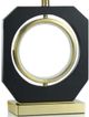Stylecraft Bold Black/Metro Gold/White Table Lamp-2