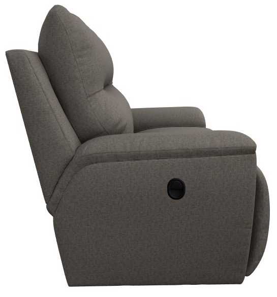 La-Z-Boy® Palmer Pewter Manual Reclining Chair and a Half-3