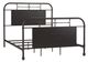 Liberty Furniture Vintage Distressed Black Queen Metal Rod Bed-0