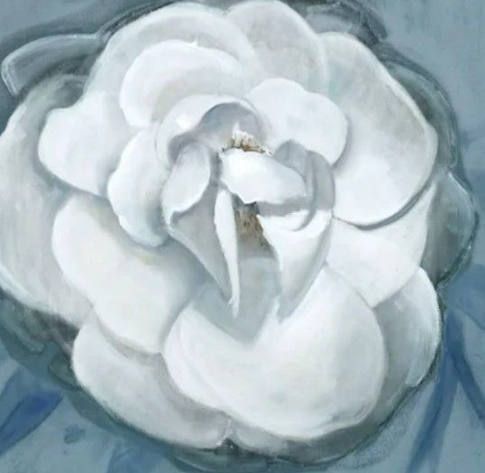 Stylecraft Flower II Blue/Light Gray Wall Art-1