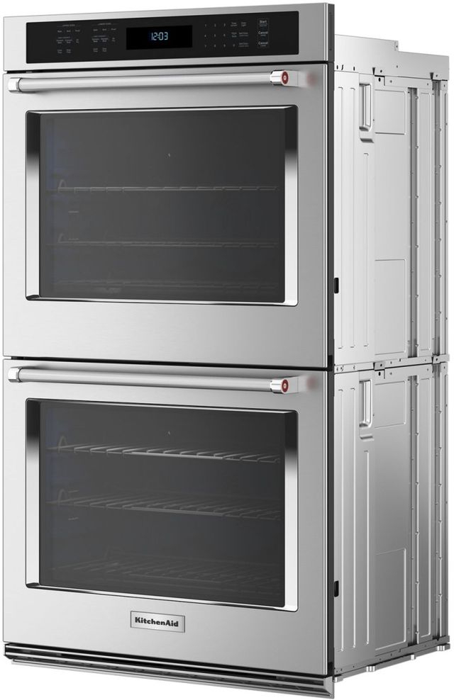 KitchenAid® 30" PrintShield Stainless Steel Double Electric Wall Oven-2