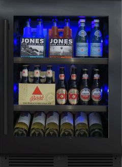 XO 24" Black Stainless Steel Built In Beverage Center