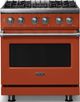 Viking® 5 Series 30" Spriced Cider Pro Style Dual Fuel (NG) Range with Polished Chrome Trim-0