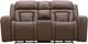 KUKAHOME Aline Sable Power Reclining Loveseat-4
