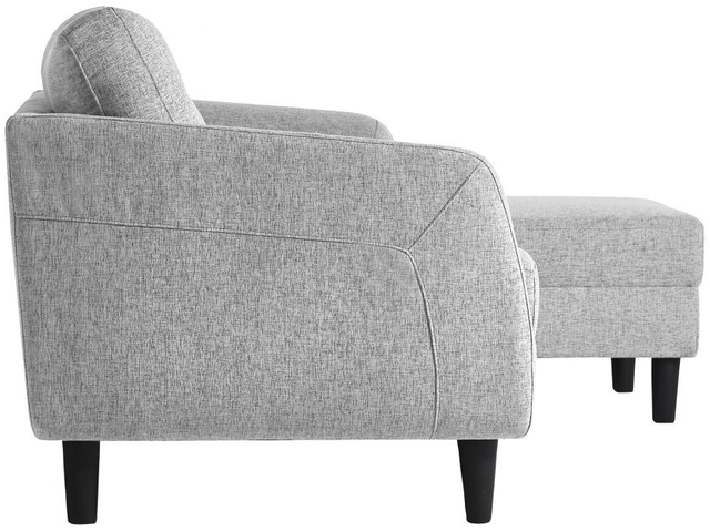Moe's Home Collection Belagio Light Grey Sofa Bed with Chaise-3