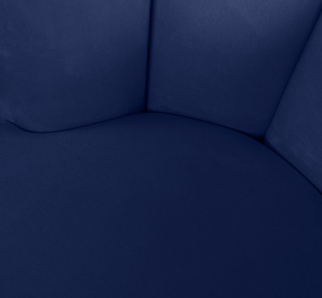 Meridian Furniture Lily Navy Velvet Swivel Chair-3