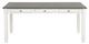 Furniture of America® Pendola Brown Dining Table with Rustic White Base-2