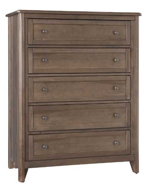Vaughan-Bassett Woodbridge Dark Cashmere 5-Drawer Chest-0