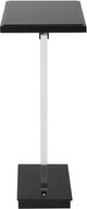 Uttermost® Angle Black Mirror Top Accent Table with Clear Base-3