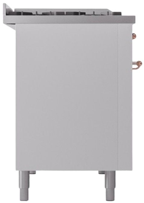 Ilve® Nostalgie II Series 48" White Pro Style Dual Fuel Range-2