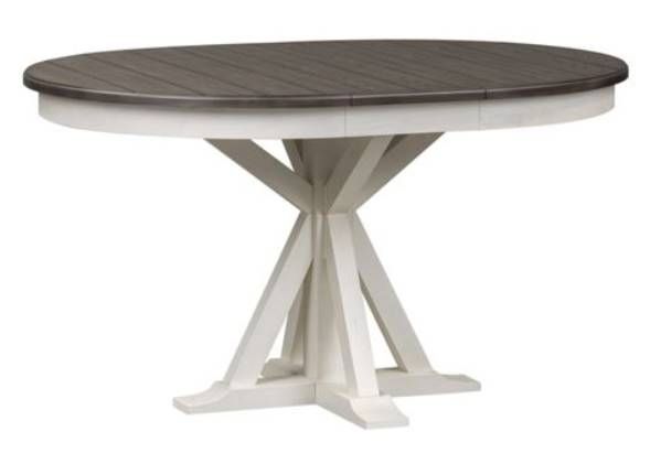 Liberty Furniture Allyson Park 5-Piece Two-Tone Pedestal Table Set-1