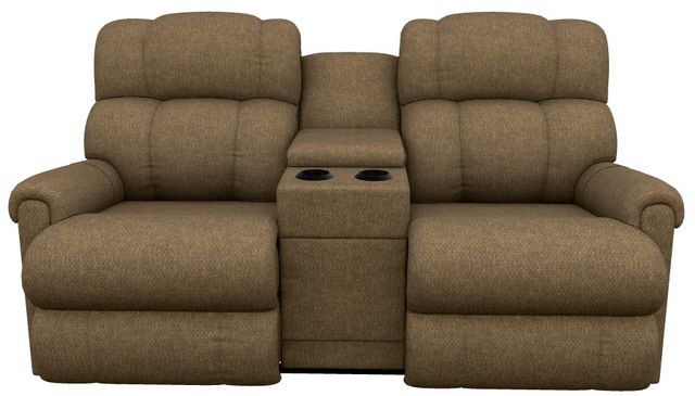 La-Z-Boy® Pinnacle Mink Power Wall Reclining Loveseat with Console and Headrest-1