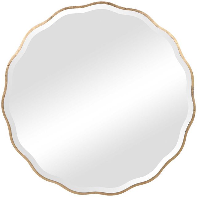 Uttermost® Aneta Gold Round Mirror-0