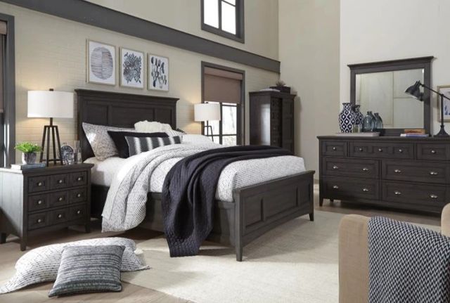 Magnussen Home® Westley Falls Graphite Complete California King Panel Bed-1