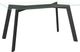 Amisco Customizable Lidya 54" Rectangular Dining Table with 0.5" Clear Glass Top-0