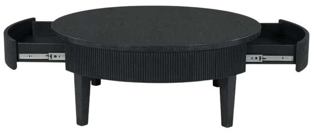 Signature Design by Ashley® Marstream Black Round Cocktail Table-3