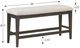 Winners Only® Maybrook Beige/Dark Oak Tall Bench-1