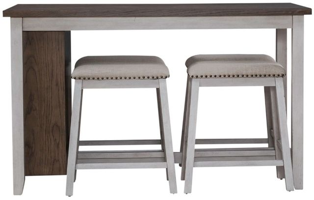 Liberty Furniture Brook Creek 5-Piece Brown/White Counter Height Dining Set-2