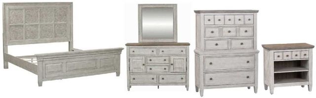 Liberty Furniture Heartland 5-Piece Antique White Optional California King Bedroom Set-0