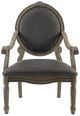 Olliix by Madison Park Grey Brentwood Exposed Wood Arm Chair-0