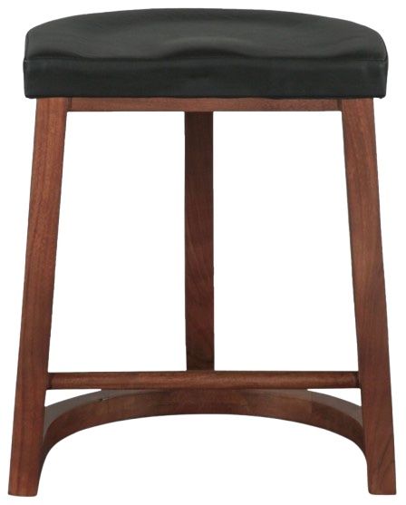 Home Trends & Design Lenox Walnut Counter Stool-1