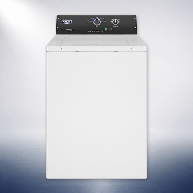Maytag Commercial Single-Load Non-Vend Top-Load Washer - White-2